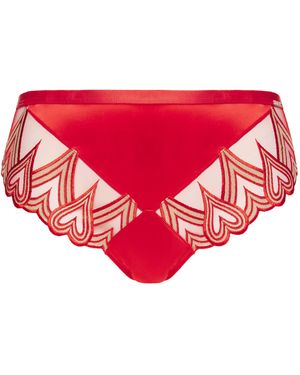 Figleaves Siren Satin Brazilian - Red