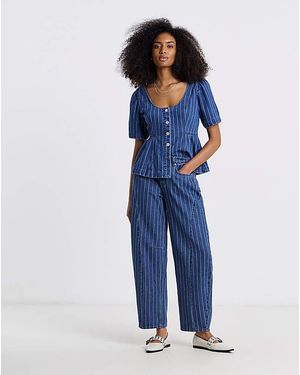 Simply Be Barrel Jeans - Blue