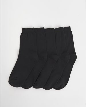 Pretty Secrets 5 Pack Super Value Ankle Socks - Blue