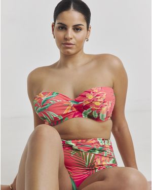 MAGISCULPT Twist Front Bikini Top - Red