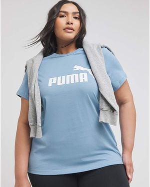 PUMA Essentials Logo T-Shirt - Blue