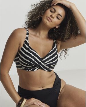 Figleaves Plunge Bikini Top - Black