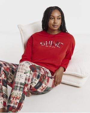 Joe Browns Patchwork Sweatshirt - Red