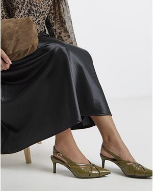 Simply Be Slingback Point Heel Extra Wide Fit - Black