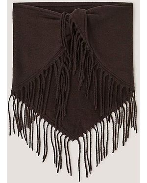 Monsoon Beatrice Knit Triangle Scarf - Metallic