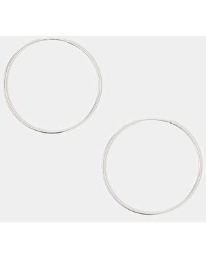 Accessorize St Large Hoop Earrings - White