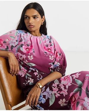 Joanna Hope Bubble Hem Blouse - Pink