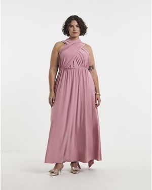 Simply Be Multi-Ways To Wear Maxi Dress - Pink