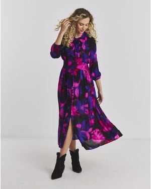 Joe Browns Emelda Printed Maxi Dress - Purple