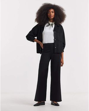 Simply Be Wide Pull On Jeggings - White