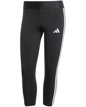 adidas 3 Stripes 3/4 Leggings - Black