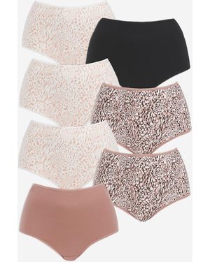 Pretty Secrets 7 Pack Full Fit Brief - Multicolour