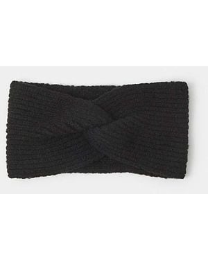 Accessorize Soft Knit Bando Headband - Black