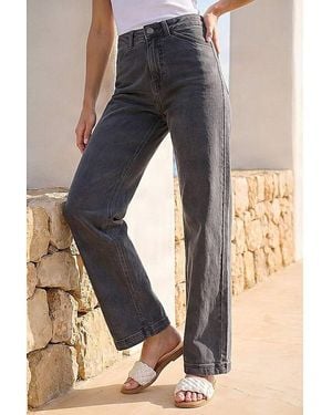 Roman Roman Wide Leg Stretch Denim Jeans - Blue