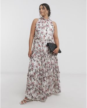 Joanna Hope Ruffle Pleated Dress - Multicolour