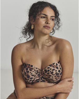 MAGISCULPT Bandeau Bikini Top - Brown
