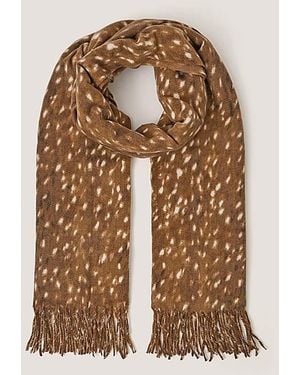 Monsoon Bea Bambi Print Scarf - Metallic