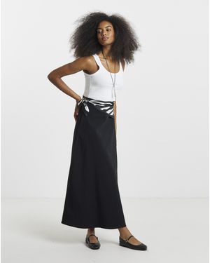 Simply Be Full Skirt - Black