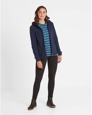 TOG24 Navy Keld Hooded Softshell Jacket - Blue