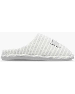 Radley Hadley Stripe Mule Slippers - White
