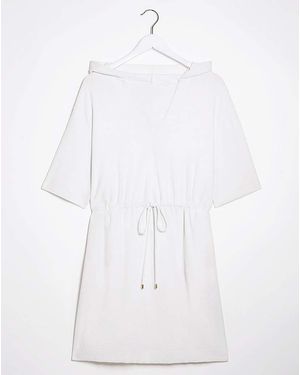 JD Williams Cotton Towelling Poncho - White