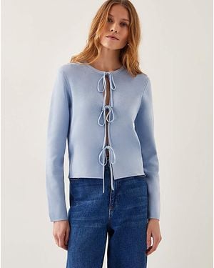 Monsoon Tula Tie Cardigan - Blue