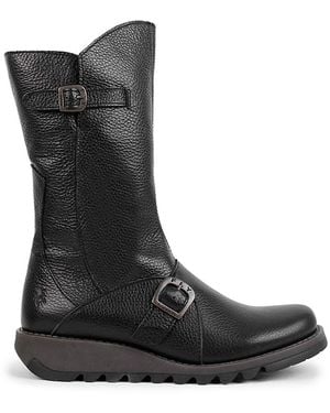 Fly London Mes Calf Boots - Black