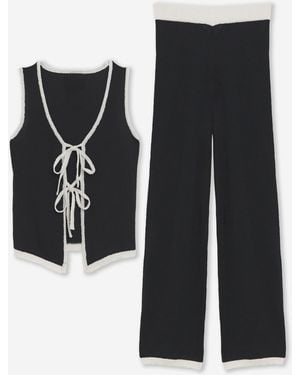 Simply Be Waistcoat And Trouser Co-Ord - Black