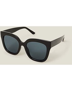 Accessorize Chunky Cat Eye Sunglasses - Black