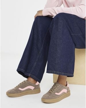 Simply Be Chunky Retro Trainer Wide - Blue