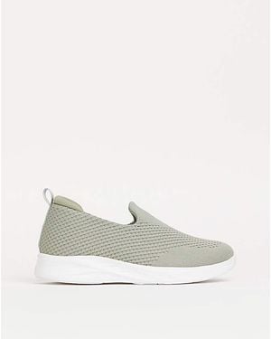 Cushion Walk Slip On Trainers Eee Fit - White