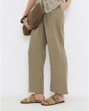 Simply Be Buckle Detail Slider Wide - Natural