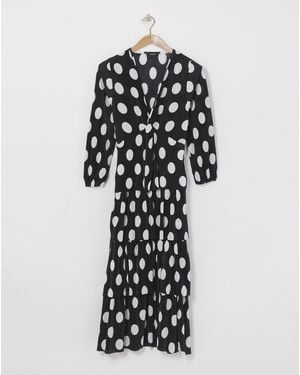 Simply Be Tiered Plisse Maxi Dress - Natural