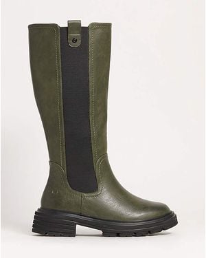 Heavenly Feet Zinnia High Boot E Curvy - Green