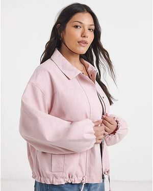 Simply Be Lyocell Short Parka - Pink