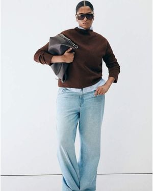 Mango Knitted Jumper - Blue