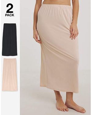 Pretty Secrets 2 Pack Maxi Slips - Natural