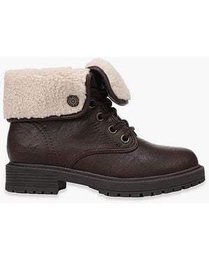 Blowfish Andy Cosy Lace Up Ankle Boots - Black