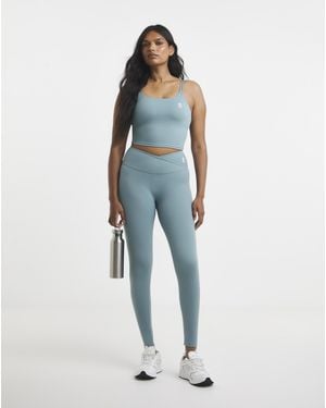 Gym King 365 Wrap Over Leggings - Blue
