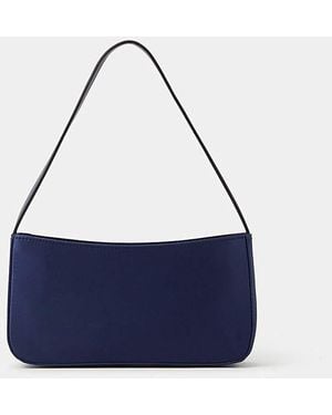 Accessorize Satin Shoulder Bag - Blue