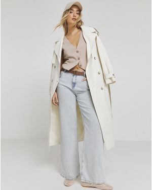 Simply Be Neutral Tailored Waistcoat - White