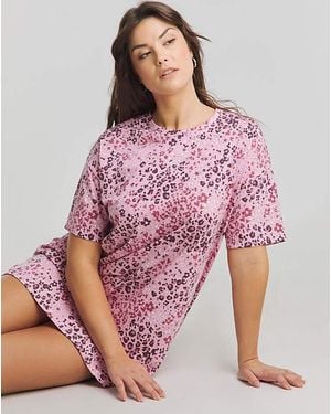 Pretty Secrets Simply Be Value T Shirt Nightie - Pink