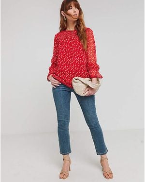 Joe Browns Ditsy Floral Top - Red