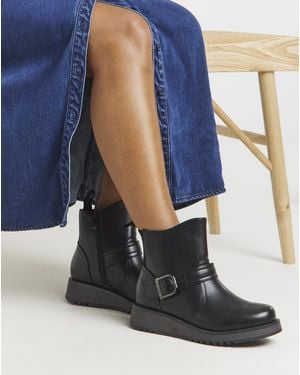 Heavenly Feet Cherish Boots Ex Wide Fit - Blue