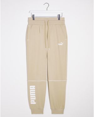 PUMA Power Colourblock Hw Trousers - Natural