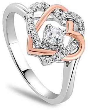 Clogau Forever Yours Sterling Heart Ring - White