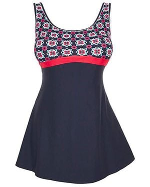 JD Williams Sports Swimdress With Shorts Attached - Blue