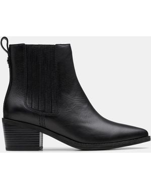 Clarks Morzine Western Boot D Fit - Black