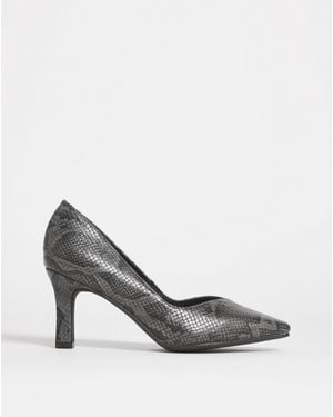 JD Williams Heeled Court Shoe E Fit - White