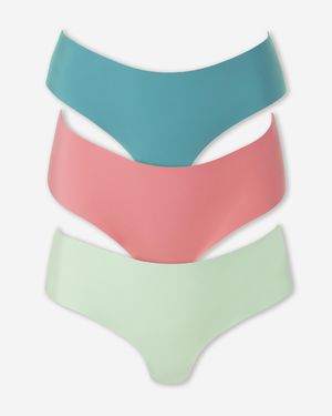 Under Armour 3 Pack No Show Hipsters - Green